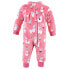 Hudson Baby Plush Jumpsuits Infant Girl 9-12 Months Red White Llama Polka Dot