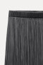 Zw collection pleated satin skirt