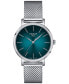 ფოტო #1 პროდუქტის Women's Swiss Everytime Stainless Steel Mesh Bracelet Watch 34mm