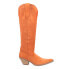 Dingo Thunder Road Embroidered Snip Toe Cowboy Womens Orange Casual Boots DI597