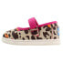 Фото #4 товара TOMS Tiny Leopard Mary Jane Kids Girls Size 8 M Flats Casual 10010657