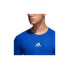 Компрессионная мужская термофутболка Adidas Alphaskin LS Синий, 2XL - фото #3