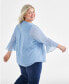 Фото #2 товара Plus Size Pintuck Blouse, Created for Macy's