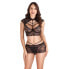 Underwear Set S Pleasures Black (One size)