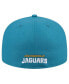 ფოტო #4 პროდუქტის Men's Teal Jacksonville Jaguars Throwback Logo Omaha 59FIFTY Fitted Hat