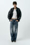 Trf slouchy mid-rise jeans with tab detail