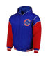 Фото #2 товара Men's Royal Chicago Cubs Reversible Fleece Full-Snap Hoodie Jacket