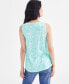 Фото #2 товара Women's Printed V-Neck Tank Top, Created for Macy's