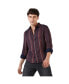 Фото #1 товара Мужская рубашка Campus Sutra в полоску цвета бордовый