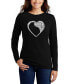 ფოტო #1 პროდუქტის Women's Dog Heart Word Art Long Sleeve T-shirt