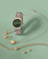 ფოტო #3 პროდუქტის Women's Bejeweled Two-Tone Stainless Steel Watch 34mm