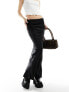 Фото #2 товара COLLUSION satin maxi skirt in black