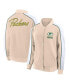 ფოტო #1 პროდუქტის Women's Tan Green Bay Packers Lounge Full-Snap Varsity Jacket