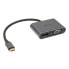 Akasa USB Typ C 2-In-1 Display-Adapter - silber - фото #1