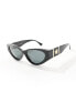 Фото #3 товара Versace slim cateye sunglasses in black