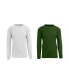 Фото #1 товара Men's Waffle Knit Thermal Shirt, Pack of 2