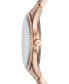 Фото #2 товара Часы Michael Kors Lauryn Rose Gold Tone Watch 33mm