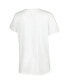 Фото #4 товара Women's White Brooklyn Nets 2022/23 City Edition Essential V-Neck T-shirt