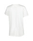 ფოტო #4 პროდუქტის Women's White Brooklyn Nets 2022/23 City Edition Essential V-Neck T-shirt