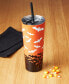 Ombre Bats Insulated Tumbler with Straw, 24 oz