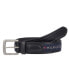 ფოტო #1 პროდუქტის Men's Tri-Color Ribbon Inlay Leather Belt