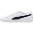 Фото #4 товара Puma Clyde Core L Foil Lace Up Mens Blue, White Sneakers Casual Shoes 364669-02