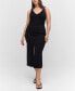 ფოტო #6 პროდუქტის Women's Front Slit Midi Skirt