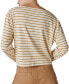 ფოტო #2 პროდუქტის Women's Breton Striped Cotton Long-Sleeve T-Shirt