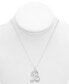 ფოტო #2 პროდუქტის Diamond B Initial 18" Pendant Necklace (1/10 ct. t.w.) in Sterling Silver