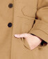 Plus Size Military Inspired Button Detail Coat