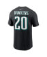 Фото #2 товара Men's Brian Dawkins Black Philadelphia Eagles Retired Player Name Number T-Shirt