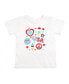 ფოტო #1 პროდუქტის Little and Big Girls 4th Of July Doodle Short Sleeve T-Shirt