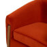 Armchair Red Natural Rubber wood Foam Fabric 82 x 77 x 74 cm