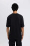 Erkek Siyah Tişört - C1426ax/bk81