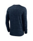 ფოტო #2 პროდუქტის Men's Navy New England Patriots Sideline Team Velocity Performance Long Sleeve T-shirt