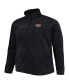 Men's Black Cincinnati Reds Big and Tall Steens Mountain Full-Zip Jacket