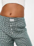 Cotton On flannel boyfriend boxer style pyjama bottoms in green check