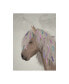 Фото #1 товара Fab Funky Horse Beige with Ribbons Canvas Art - 19.5" x 26"