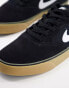 Nike SB Chron 2 trainers in black with gum sole