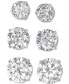 ფოტო #7 პროდუქტის Diamond Stud Earrings (3 ct. t.w.) in 14k White Gold