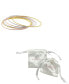 14K Gold-Plated Tri-Color Skinny 7-Piece Bangle Set