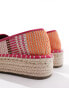 Фото #4 товара ASOS DESIGN Journal flatform espadrilles in multi