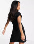 Фото #2 товара ASOS DESIGN Petite nipped in waist mini dress in black