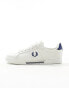 Фото #2 товара Fred Perry B722 leather trainers in white and blue