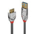 Lindy 3m USB 3.0 Type A to Micro-B Cable - Cromo Line - 3 m - USB A - Micro-USB B - USB 3.2 Gen 1 (3.1 Gen 1) - 5000 Mbit/s - Grey