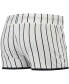 ფოტო #3 პროდუქტის Women's White Colorado Rockies Vigor Pinstripe Sleep Short