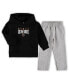 ფოტო #1 პროდუქტის Toddler Boys Black, Heathered Gray Vegas Golden Knights Fan Flare Pullover Hoodie and Pants Set