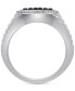 ფოტო #4 პროდუქტის Men's Black & White Diamond Ring (3/4 ct. t.w.) in Sterling Silver