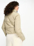 Only Tall padded high neck jacket in cream