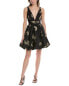 Marchesa Notte Mini Cocktail Dress Women's Yellow 8